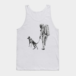 Astronaut Space Walking Dog On Moon In Space T Shirt Space Gifts, Moon Shirt, Galaxy Shirt, Planet Shirt, Space Lover, Science, Space shirt Tank Top